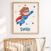 Customizable children's posters - Superhero StarStick - Decoration for children