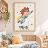 Cuadro decorativo personalizado - Superhéroe StarStick - Decoración para niños