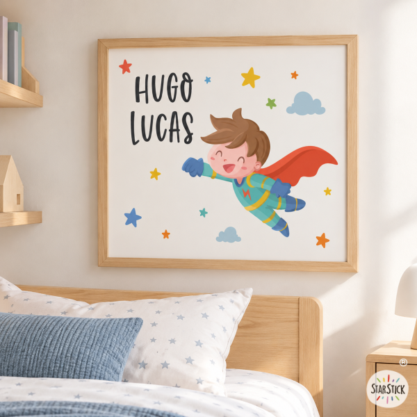 Quadre infantil personalitzat Súper Nen – Decoració per a nens
