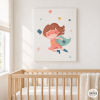Superheroine StarStick Wall Print - Decoration for girls
