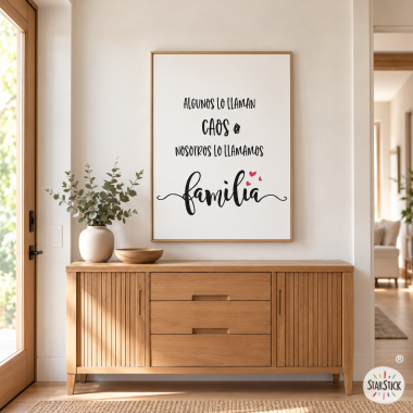 Affiches décoratives - Certains l'appellent chaos, nous l'appelons famille