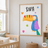 Toucan Carnival. Decorative paintings for children's spaces