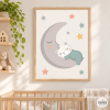 Làmina decorativa infantil - Osset a la lluna