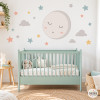 Vinilos decorativos para bebé con Luna Llena – Habitación infantil
