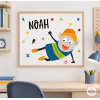 Cuadros para decorar habitaciones juveniles – Big monster Parkour