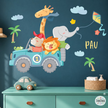 Kids wall sticker off-road...