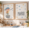 2 cuadros decorativos. Súper niño pirata. Decoración infantil
