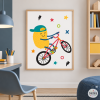 Lámina decorativa para espacios juveniles – Big monster Bike