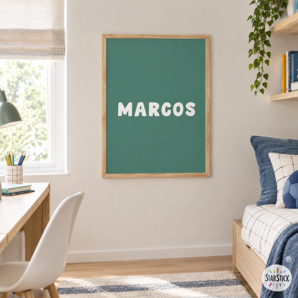 Cuadro personalizable con nombre - Póster juvenil