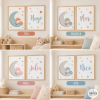 2 decorative pictures for baby rooms. Baby on the moon