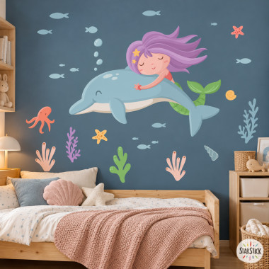Vinil infantil sirena amb...
