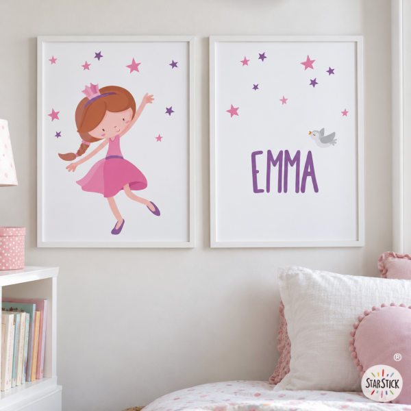 Quadres infantils personalitzats – Princesa | Decoració infantil