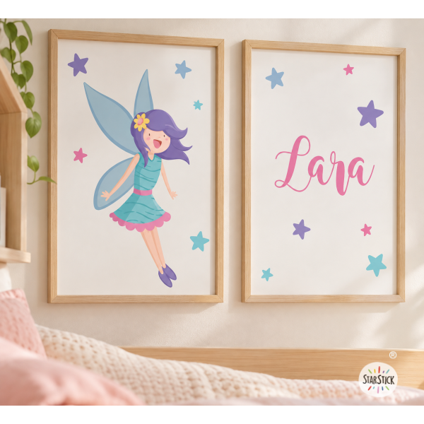 2 Nursery Prints for Girls – Magical Fairy | Kids’ Room Decor