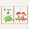2 Personalized Educational Prints – Kids’ Room Decor