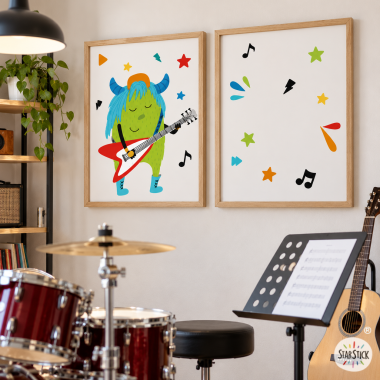 Big monster Music - Decoración habitaciones juveniles