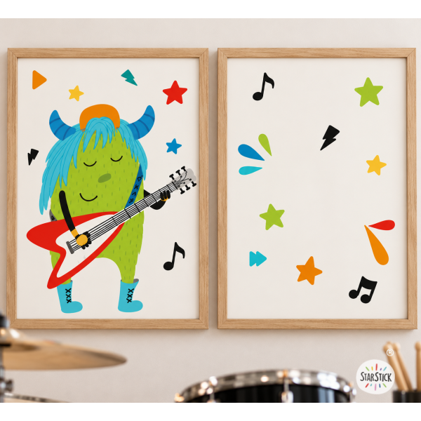 Big monster Music - Decoración habitaciones juveniles