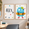 2 Cuadros juveniles - Big Monster Skater - Decoración original