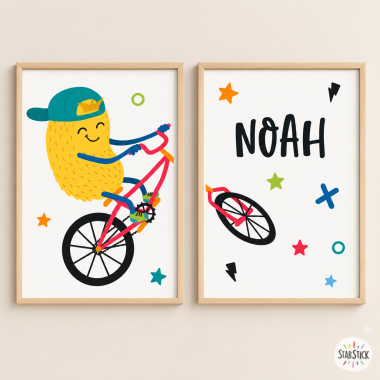 Big Monster Bike - 2 tableaux pour ados originaux et amusants