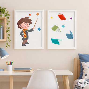 2 quadres decoratius personalitzables - El mag Harry