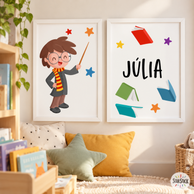 2 customizable decorative paintings - The Wizard Harry
