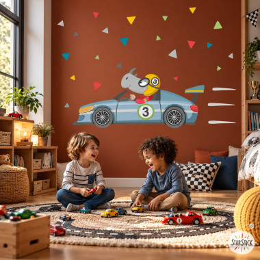 Vinil infantil cotxe de...
