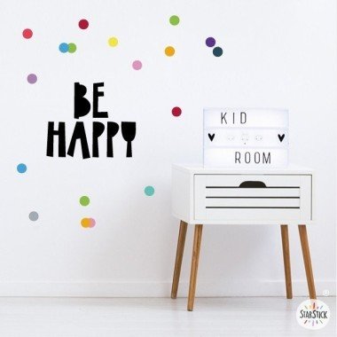 Soyez heureux - Stickers muraux décoratifs