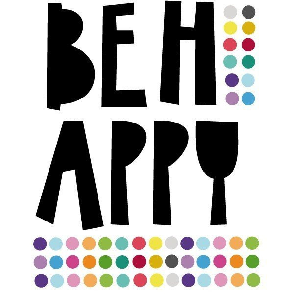 Be happy - Vinils decoratius de paret