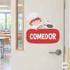 Cartel personalizable para colegios - Cocinero