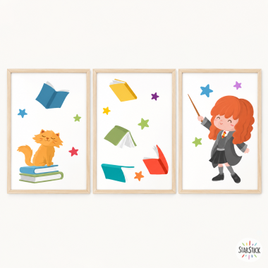 3 quadres infantils - L'amiga de Harry - Decoració infantil personalitzable