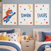 3 quadres infantils personalitzables - Superheroi StarStick