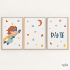 3 quadres infantils personalitzables - Superheroi StarStick