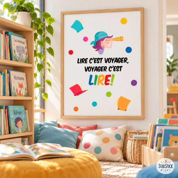 Tableau pour espaces de lecture - Lancez-vous dans la lecture