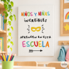Láminas para decorar escuelas y colegios - Alumnos increíbles - Decoración para centros educativos