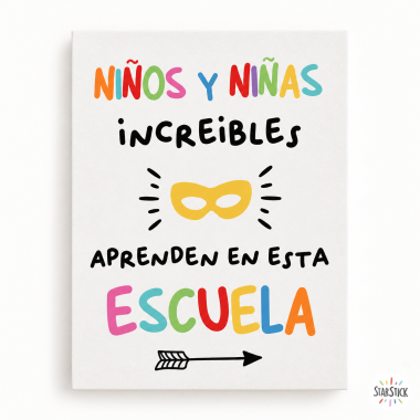 Làmines per decorar escoles i col·legis - Alumnes increïbles