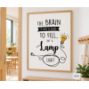 Educational Print - The Brain Is a Lamp Waiting to Be Lit