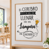 Lámina educativa - El cerebro es una lámpara por encender