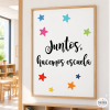 Lámina decorativa para centros educativos - Juntos hacemos escuela