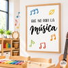 Educational Print - Let the Music Never Stop - Decor for Educational Centres