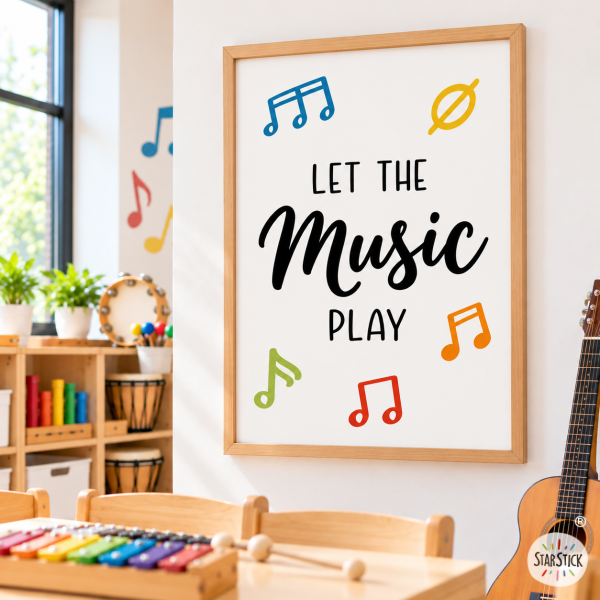 Educational Print - Let the Music Never Stop - Decor for Educational Centres