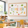 Lámina decorativa para comedores escolares - Decoración infantil