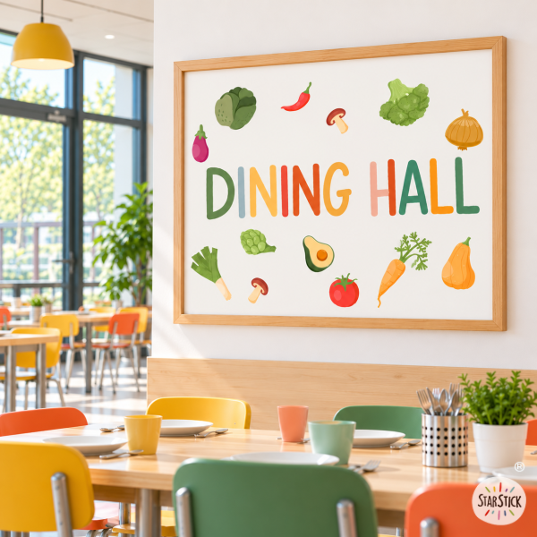 Decorative Print for School Dining Areas - Children’s Decor