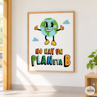 Decorative sheet for educational centers - There is no planet B