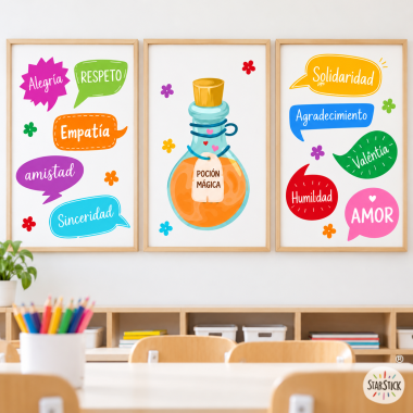 Pack de 3 tableaux pour...
