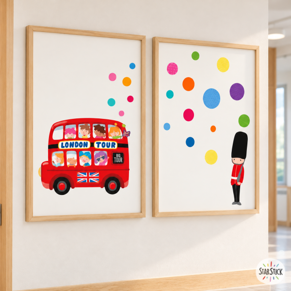 2 làmines decoratives per a aules d’anglès - London Bus
