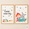 Pack de 2 làmines educatives per a escoles - La Caputxeta i el llop