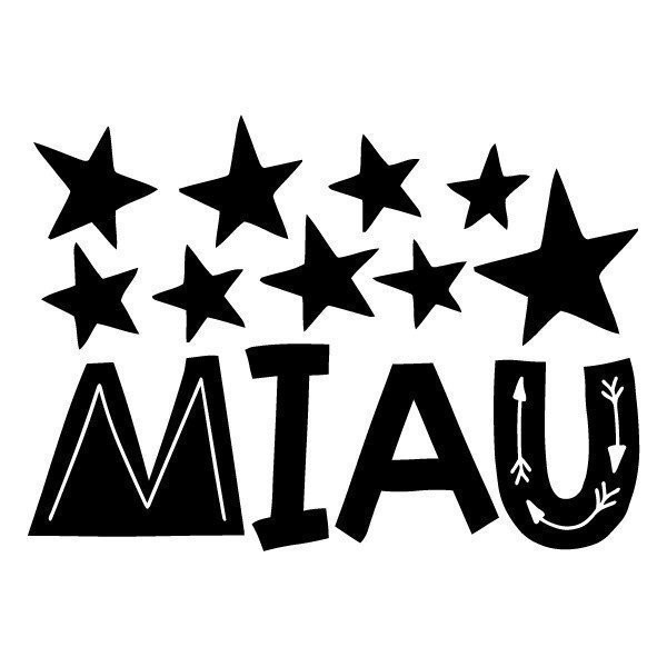 Miau... - Vinils decoratius de paret