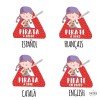 Súper nena pirata a bord - Vinils per a cotxe