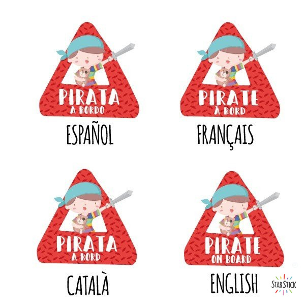 Super Boy Pirate On Board - Car Sticker