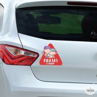 Baby on board - Pirates on board - Car stickers