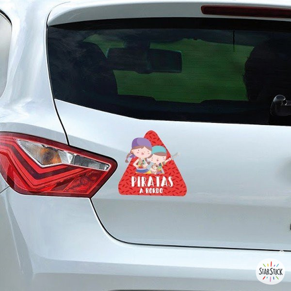 Baby on board - Pirates on board - Car stickers